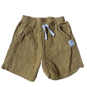 Zara textured Drawstring Cotton Shorts Size 5